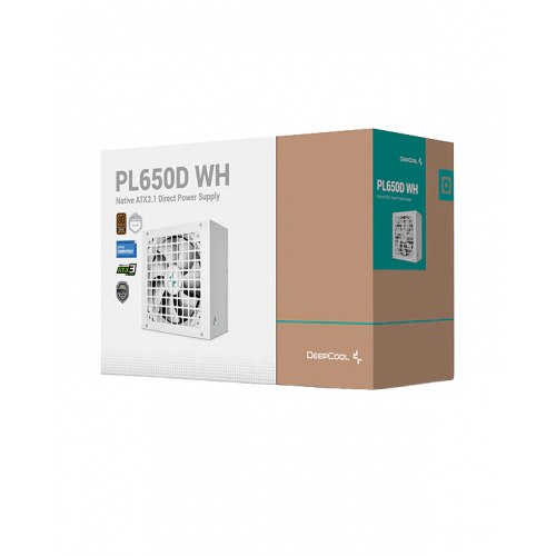 Белый блок питания DeepCool PL650D WH 650W (80 PLUS Bronze)