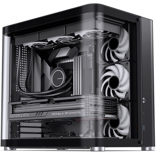 Корпус для ПК Jonsbo TK-2 2.0 Black с панорамным стеклом